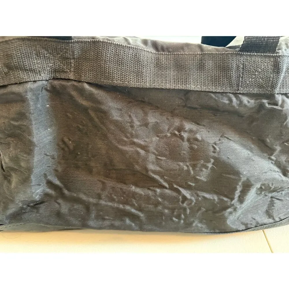 Vintage 90s TYR H20 Max Swim Fitness Duffle Bag Athlete Travel Gym Bag Black - Picture 4 of 16